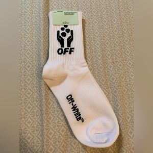 Off white socks white